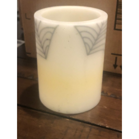 Vintage Hollow Wax Spider web Candle Holder Halloween Spooky - Picture 2 of 8